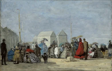 Beach Scene at Trouville
