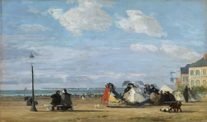 Empress Eugenie (1826-1920) at Trouville