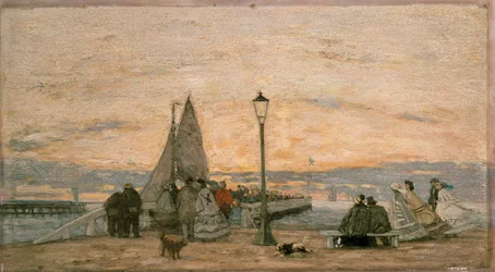 The Jetty at Trouville: Sunset