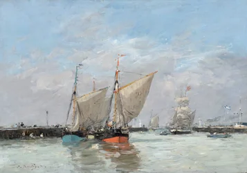 Trouville, The Jetties, High Tide, 1876