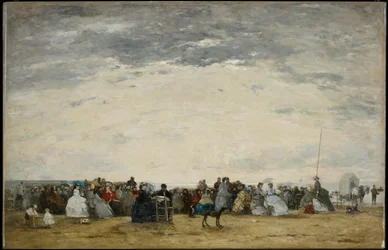 Vacationers on the Beach at Trouville