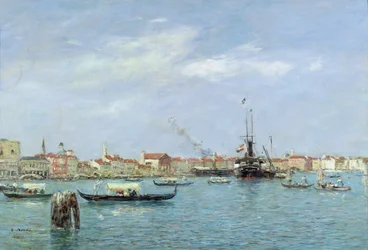 Venice, The Grand Canal, Austrian Steamship, 1895