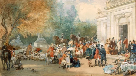 A Hunting Breakfast in England, 1870
