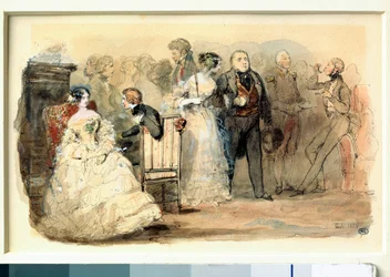 A reception under Louis Philippe (detail)