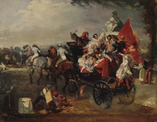 Carnival scene, Place de la Concorde