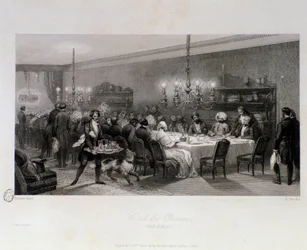Dinner at the table d