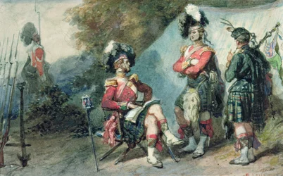Officers of the 79th Highlanders at Chobham Camp