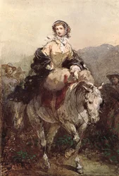 Young Woman on a Horse