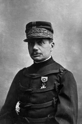The General Gaston Borgnis Desbordes (1859-1901) military French student of the polytechnic school, after a military career in the artillery of navy, he obtained the command as a head of the troops of Indo China, photographed by Eugene Pirou about 1880-1