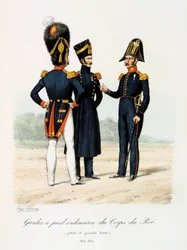 Gardes a pied ordinaires du Corps de Roi, petite and grande tenue