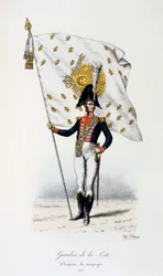 Gardes de la Porte, Campaign Flag, 1815