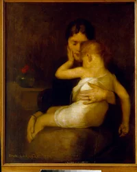 The Sick Child (Madame Eugene Carriere and son Leon)