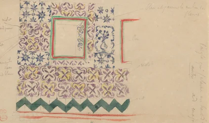 A Wall Decorated in Spanish Tiles