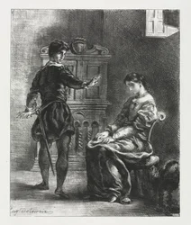 Hamlet: Hamlet and Ophelia
