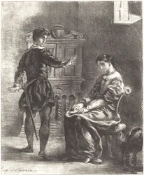 Hamlet and Ophelia Act III, Scene I, 1834-1843