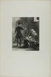 Hamlet and Ophelia, plate 5 from Hamlet