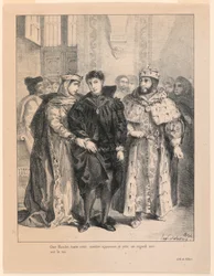 Illustration to Hamlet. The Queen Tries to Cheer Hamlet (I,2)
