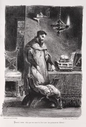 Illustrations for Faust: Faust in His Dressing-Room