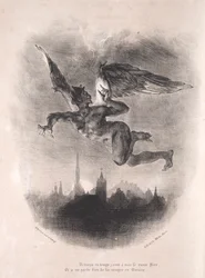 Illustrations for Faust: Mephistopheles in the Air