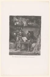 Mephisto Appears to Faust (Faust, Tragedy by M. de Goethe)