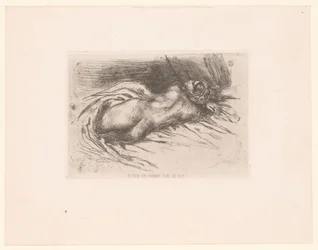 Nude woman seen from the back