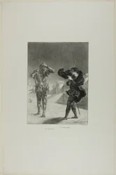 The Ghost on the Platform, plate 3 from Hamlet