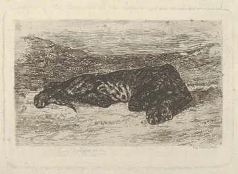 Tiger Lying in the Desert, 1846