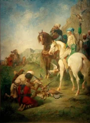 E. Fromentin, Falcon Hunt in Algeria