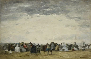 Vacationers on the Beach at Trouville