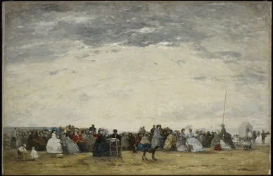 Vacationers on the Beach at Trouville