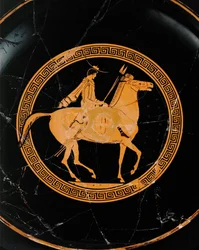 Rider, Centre Medallion of a Red-Figured Cup