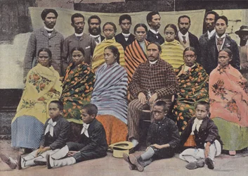 Rainandriamampandry, Prime Minister of the Interior, and His Family