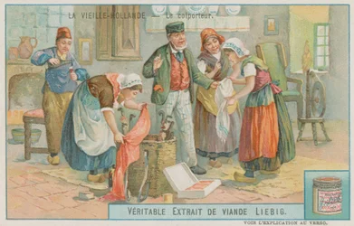 A Peddler Selling his Wares in Old Holland