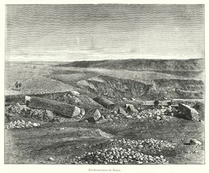 Archaeological excavations of the Ancient Egyptian city of Tanis