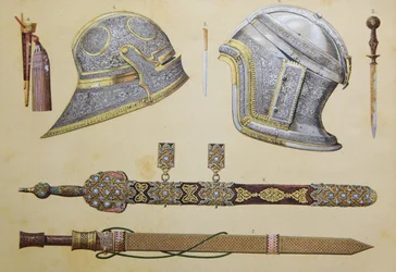 Arms which belonged to Boabdil, last Moorish king of Granada