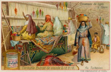 Carpet Weavers in Merv in Turkmenistan