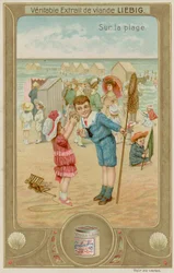 Children Listening to the Sea in a Shell