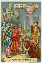 Conquest of Mexico: Cortes Arresting King Montezuma II