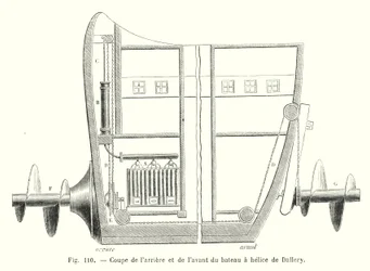 Cross-section of the Rear and Front of Dallery
