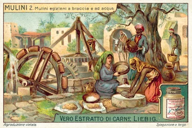 Egyptian hand and water driven mills