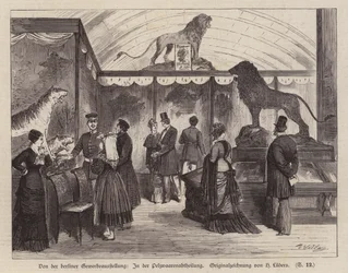Fur goods section at the Berlin Exhibition Of Trade And Industry, Germany