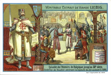 Godfrey of Bouillon Declining the Crown of Jerusalem, First Crusade, 1099