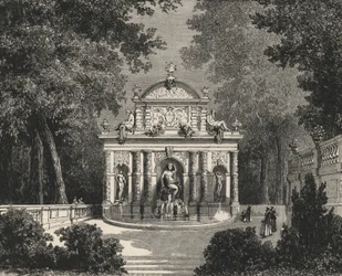 Grotto of Marie de Medici at Luxembourg (engraving)