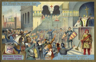Habemus Papam, election of a new pope, Rome, Middle Ages