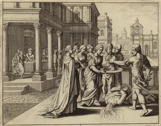 Herodias Receiving the Head of John the Baptist