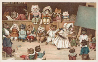 Humorous Cat Postcard