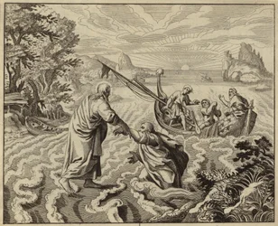 Jesus Christ Walking on the Sea of Galilee
