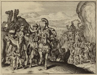 Joshua and the Israelites Crossing the River Jordan and Entering Canaan