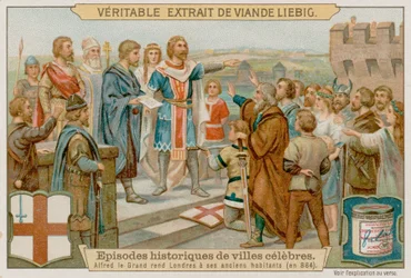 King Alfred the Great Turns the Danes Out of London in 884 AD