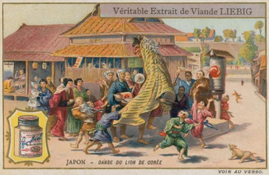 Korean lion dance in Japan